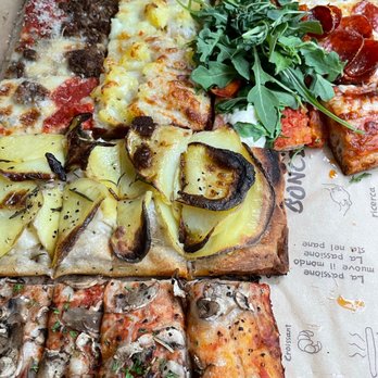 Bonci - Various pizza slices. - Pizza Near Me - Chicago, Illinois Bonci - Various pizza slices. - Pizza Near Me - Chicago, Illinois