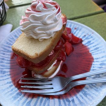 Sharky's On the Pier - Strawberry shortcake - Seafood Near Me - Venice, Florida Sharky's On the Pier - Strawberry shortcake - Seafood Near Me - Venice, Florida
