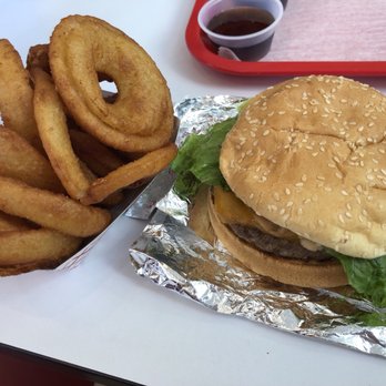 G's Burgers - Islander Burger + Onion Rings - American Near Me - Naugatuck, Connecticut G's Burgers - Islander Burger + Onion Rings - American Near Me - Naugatuck, Connecticut