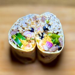 Poke's Works - Build your own burrito - steak