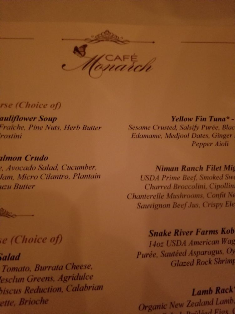 Cafe Monarch 1765 Photos 1020 Reviews American New 6939 E 1st Ave Scottsdale Az United States Restaurant Reviews Phone Number Menu