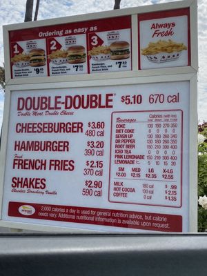 Menu photo 1 In-N-Out Burger Gilroy, CA Menu photo 1 In-N-Out Burger Gilroy, CA