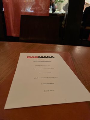 Menu photo 3 Bar Masa New York, NY Menu photo 3 Bar Masa New York, NY