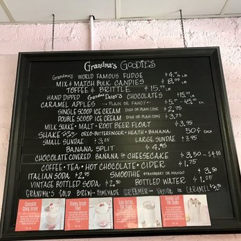 Grandma Daisy's - Menu @ Grandma Daisy’s - 5/13/17 - Candy Stores Near Me - Boulder City, Nevada