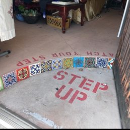 This should keep people from tripping!  These tiles were exactly what I wanted for "Hecho en Echo", my store in Echo Park.