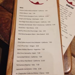 Cru Gastro Lounge - Wines by the glass