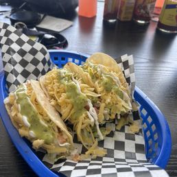 Lobster, Shrimp and Crab tacos! There are a variety of choices Lobster, Shrimp and Crab tacos! There are a variety of choices