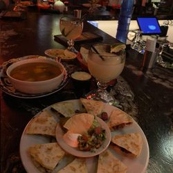 Gringo's Conroe - Steak Quesadilla and Tortilla Soup.