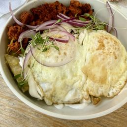 Chilaquiles with chorizo Chilaquiles with chorizo