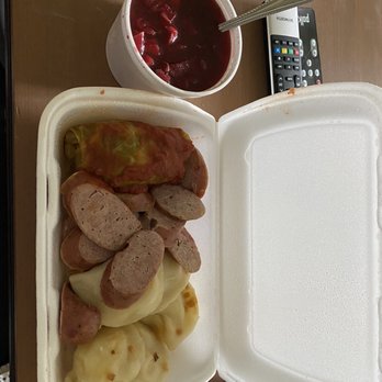 Heritage Bakery & Deli - Cabbage roll, garlic sausage, perogies and borscht. - Delis Near Me - Calgary, Alberta Heritage Bakery & Deli - Cabbage roll, garlic sausage, perogies and borscht. - Delis Near Me - Calgary, Alberta