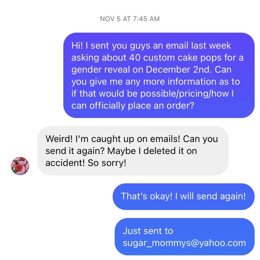 Only time I heard back from them Only time I heard back from them