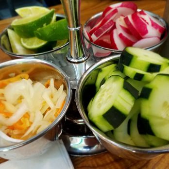 Taqueria Los Gallos - "Relish tray" - Mexican Near Me - Milwaukee, Wisconsin