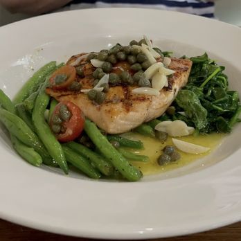 Fish City Grill - Garlic Caper Grilled Salmon - Seafood Near Me - Rogers, Arkansas
