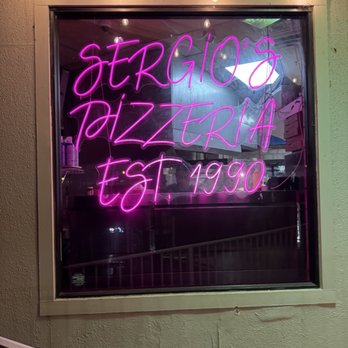 Sergio's - Front entrance sign - Pizza Near Me - Midlothian, Virginia