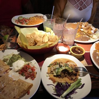 Miguel's Cocina - Lobster quesadilla (left) 1 chicken taco, steak fajitas in (upper left corner), 2 plates of different tacos(right) - Mexican Near Me - Coronado, California Miguel's Cocina - Lobster quesadilla (left) 1 chicken taco, steak fajitas in (upper left corner), 2 plates of different tacos(right) - Mexican Near Me - Coronado, California