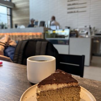 Simply Coffie - Homemade basque cheesecake with single origins coffee - Coffee & Tea Near Me - Houston, Texas