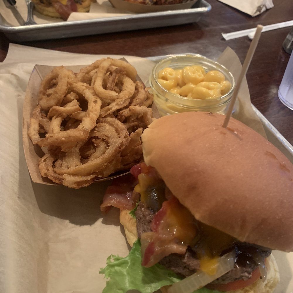 Crafty Burg'r - Onion Rings Mac and Cheese - Burgers Near Me - Cornelius, North Carolina Crafty Burg'r - Onion Rings Mac and Cheese - Burgers Near Me - Cornelius, North Carolina