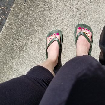 Tranquility Nails & Spa - My pedicure with the flip flops they provided - Skin Care Near Me - Bellevue, Washington Tranquility Nails & Spa - My pedicure with the flip flops they provided - Skin Care Near Me - Bellevue, Washington