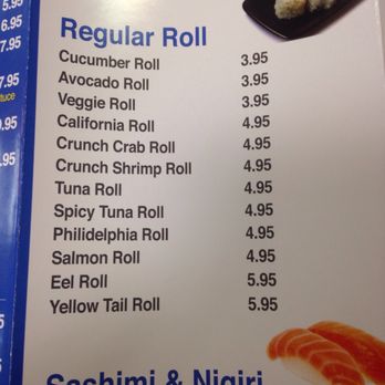 Sushi Go - Regular rolls $3.95 & up - Japanese Near Me - Plano, Texas