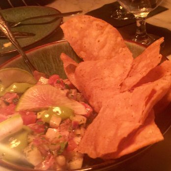 Pedro's Pizza Lounge - Grilled Ahi Ceviche- so good! Warm homemade chips. - Lounges Near Me - Hudson, Wisconsin Pedro's Pizza Lounge - Grilled Ahi Ceviche- so good! Warm homemade chips. - Lounges Near Me - Hudson, Wisconsin