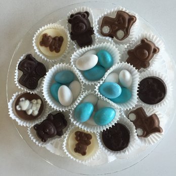 Sweethearts Three Chocolates - Custom Baby Shower Chocolates - Candy Stores Near Me - Sharon, Massachusetts