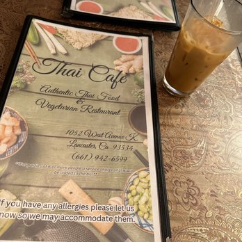 Thai Cafe - Menu cover - Thai Near Me - Lancaster, California Thai Cafe - Menu cover - Thai Near Me - Lancaster, California