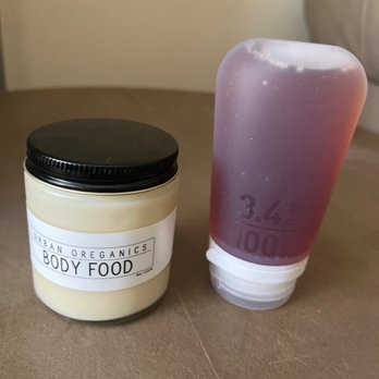 Marley's Monsters Eco-Shop - Body Food lotion and a container I used for honey. Both under 4 fluid ounces. - Cosmetics & Beauty Supply Near Me - Eugene, Oregon