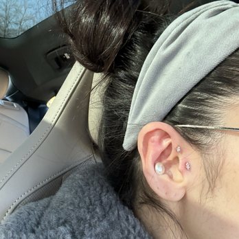 Brilliance Piercing - Got a new forward helix today and changed my tragus - Jewelry Near Me - Vienna, Virginia