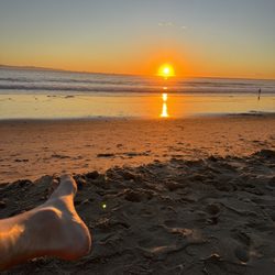 Carpinteria State Beach - Sunset & a Foot