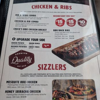 Chuck's Roadhouse - Wednesday rib day specials - Barbeque Near Me - Etobicoke, Ontario