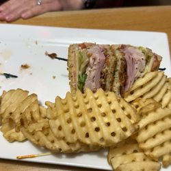 Fitz's Bar & Grill - Half of the clubhouse sand which and Fitz's fries