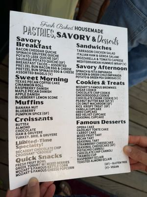 Menu photo 3 Mozart's Coffee Roasters Austin, TX