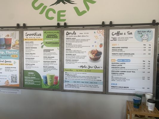 Menu photo 2 Thrive Juice Lab Laguna Niguel, CA Menu photo 2 Thrive Juice Lab Laguna Niguel, CA