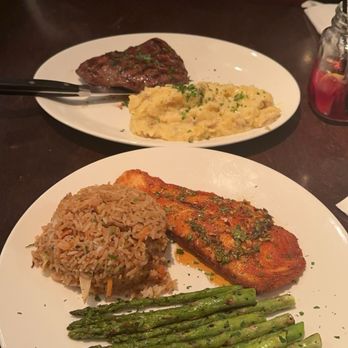 Tavern 23 - Sweet Chili-Glazed Salmon and Flat Iron Steak - American Near Me - Minneapolis, Minnesota