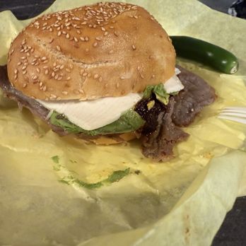 Cemitas La China Poblana - Cemita - cecina , queso Oaxaca, avocado , chile chipotle. (Brought my own Serrano) - Mexican Near Me - Los Angeles, California Cemitas La China Poblana - Cemita - cecina , queso Oaxaca, avocado , chile chipotle. (Brought my own Serrano) - Mexican Near Me - Los Angeles, California