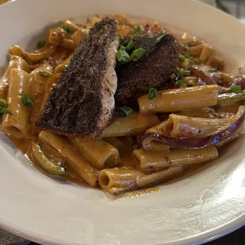 Cori's Modern Kitchen & Bar - Spicy Creole Salmon Pasta - New American Near Me - Washington, DC, District of Columbia