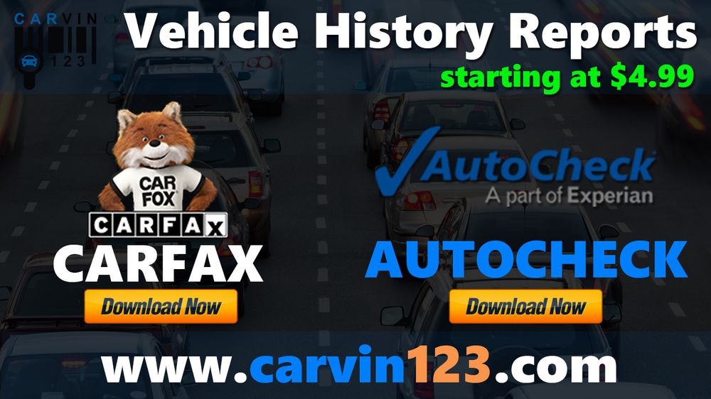CARVIN123 CHEAP CARFAX AUTOCHECK CAR VIN HISTORY Updated August