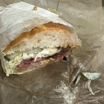 The Mustard Seed - The Lucky. According to the hubs, the pastrami was good, not stringy or fatty and salty. - Delis Near Me - Lutz, Florida The Mustard Seed - The Lucky. According to the hubs, the pastrami was good, not stringy or fatty and salty. - Delis Near Me - Lutz, Florida