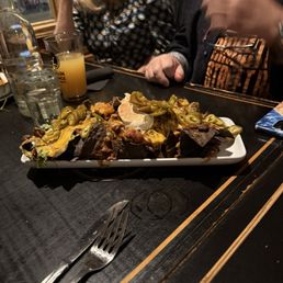 Nachos with MIA chili. Nachos with MIA chili.