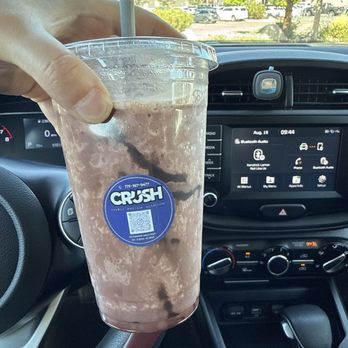CRUSH - chocolate brownie blueberry protein shake! - Cafes Near Me - Reno, Nevada CRUSH - chocolate brownie blueberry protein shake! - Cafes Near Me - Reno, Nevada