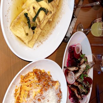 Brezza - Butternut squash ravioli, bolognese and quail - Italian Near Me - Las Vegas, Nevada Brezza - Butternut squash ravioli, bolognese and quail - Italian Near Me - Las Vegas, Nevada