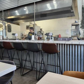 Black Pork - A view of the kitchen from our table - Smokehouse Near Me - Long Beach , California