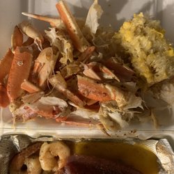 Krab Kingz - Almost finished I have to remember to get an extra corn it's so good. Hahaha