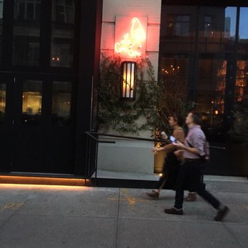 Le Coucou - Entrance w beautiful plants - French Near Me - New York, New York