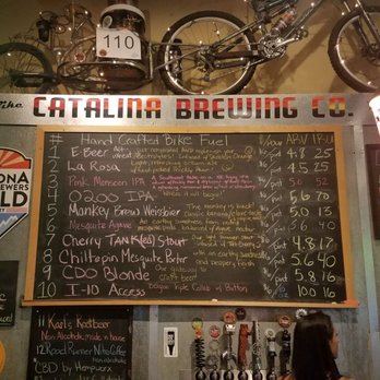 Catalina Brewing Company - The beers on tap - Breweries Near Me - Tucson, Arizona