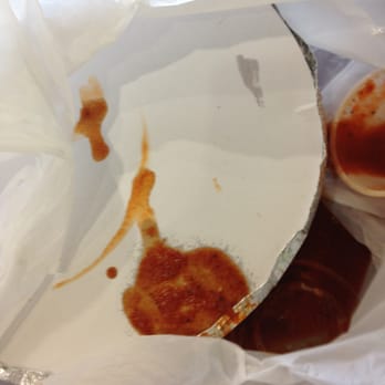 Taconooga - this is what happened when u order togo, 1salsa for 3 tacos and it spill over the bag - Mexican Near Me - Chattanooga, Tennessee