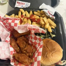 Pinky's Burger and More - I'd recommend yall buying their food!! Amazing fries! Amazing hamburger  and amazing wings!!! I loved it all!!
