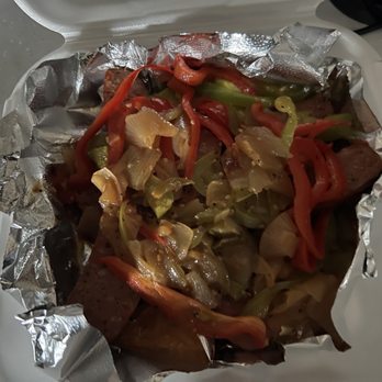 49er Saloon - Wild game elk sausage and peppers - American Near Me - Acton, California