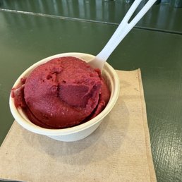 Rose hibiscus sorbet