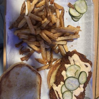 Backyard - Backyard Fried Chicken Sandwich - Burgers Near Me - Westport, Massachusetts